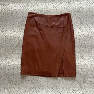 White House Black Market Brown Pencil Skirt